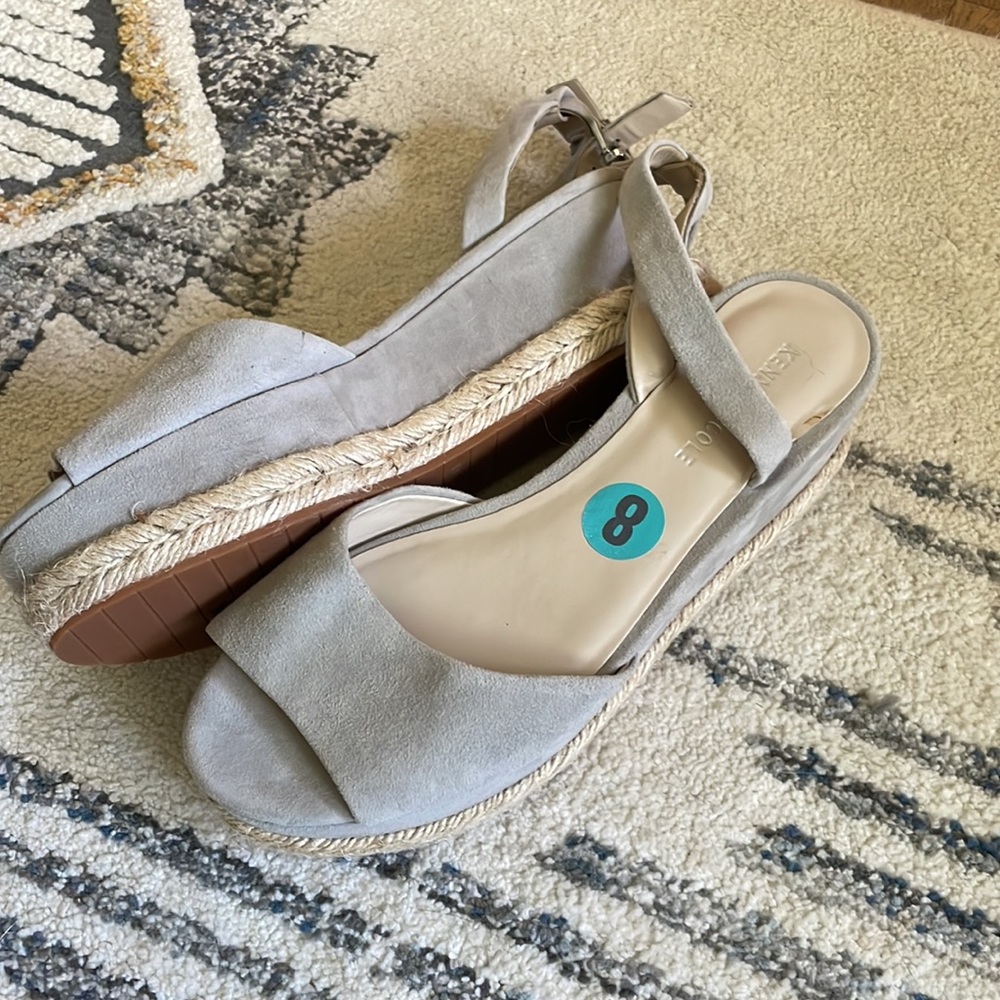 Kenneth Cole Suede Platform Espadrille, size 8🌱